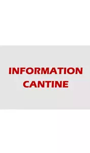 INFORMATION CANTINE